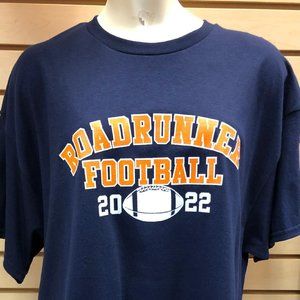 Roadrunner Football Navy Blue Tshirt